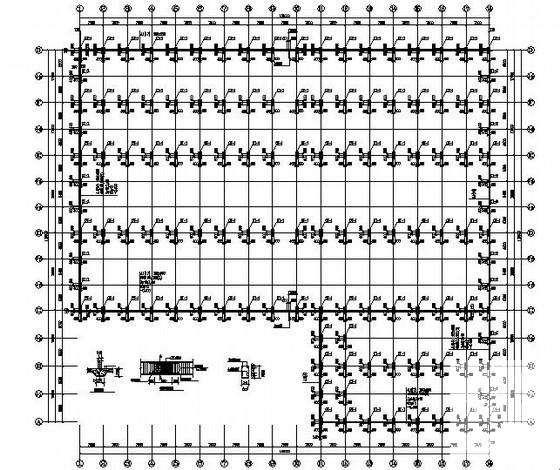 门式刚架钢构厂房结构CAD施工图纸（气楼） - 2