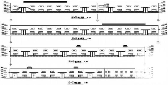 门式刚架钢构厂房结构CAD施工图纸（气楼） - 4