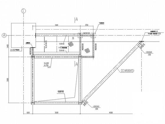 门式刚架结构电梯井道结构CAD施工图纸 - 2