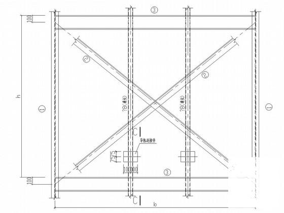 门式刚架结构电梯井道结构CAD施工图纸 - 3