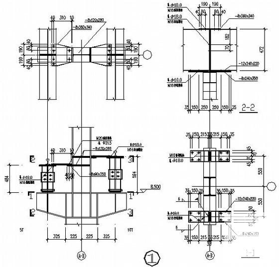 条形基础4S服务站钢框架结构CAD施工图纸(梁平法配筋图) - 4