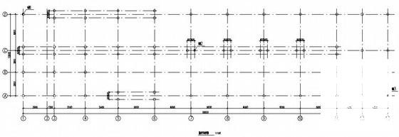 桩基础局部2层框架水处理间结构CAD施工图纸(预应力混凝土管桩) - 1