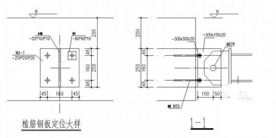 钢结构弧形雨篷结构CAD施工图纸（桁架结构）(平面布置图) - 2