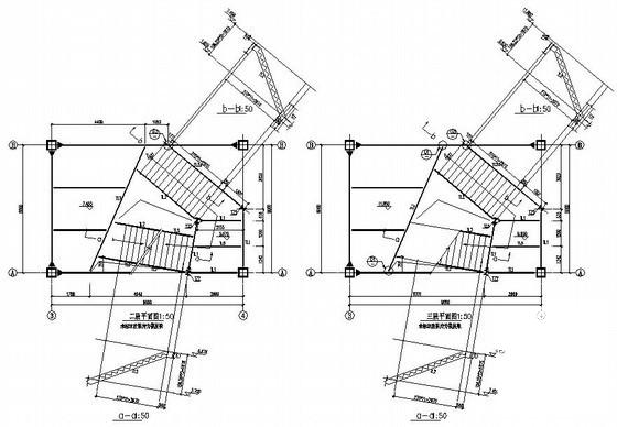 钢框架结构售楼处结构CAD施工图纸（3层独立基础） - 4