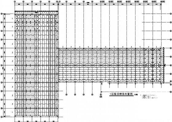 排架结构厂房结构CAD施工图纸（独立基础）(平面布置图) - 2