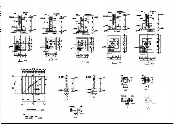 50米钢结构厂房结构CAD施工图纸（独立基础） - 4