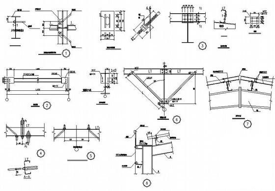 22M钢结构厂房结构CAD施工图纸（独立基础） - 3