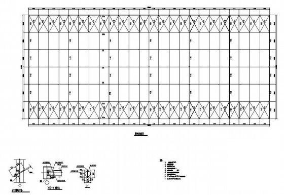钢结构厂房建筑结构CAD施工图纸（带吊车） - 1