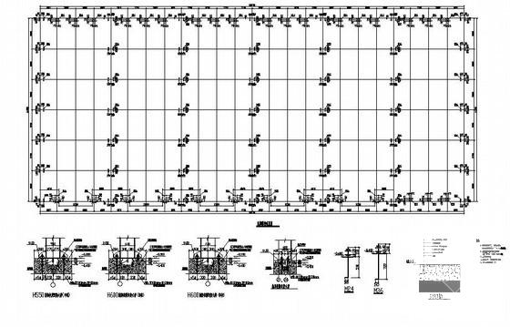 钢结构厂房建筑结构CAD施工图纸（带吊车） - 4