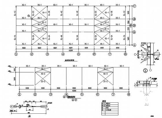 轻钢结构临建厂房结构CAD施工图纸（独立基础） - 2