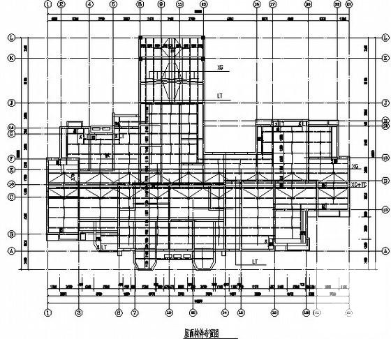 样板间屋面彩钢结构CAD施工图纸（8度抗震）(预埋件) - 2