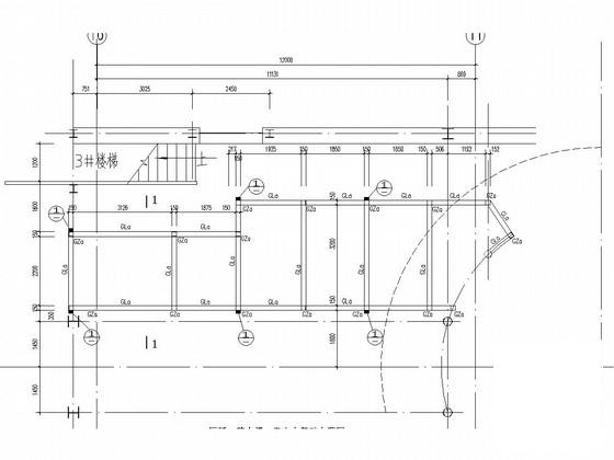 钢框架结构世博会馆结构CAD施工图纸（8度抗震）(基础平面图) - 2