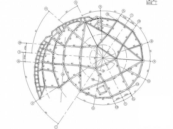 两层门式刚架结构世博会场馆结构CAD施工图纸（筏形基础） - 3