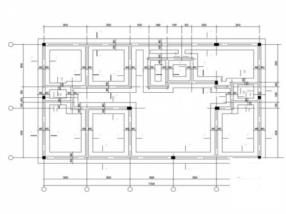 两层砖混结构农村自住房结构CAD施工图纸(平面布置图) - 2