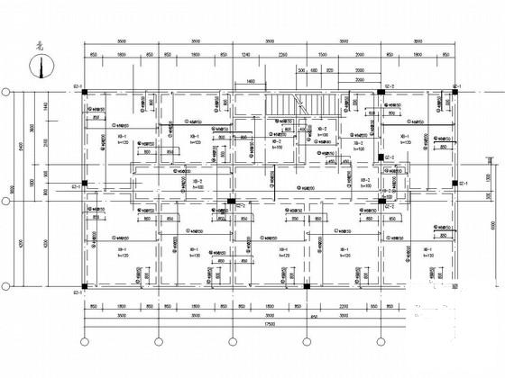 两层砖混结构农村自住房结构CAD施工图纸(平面布置图) - 3