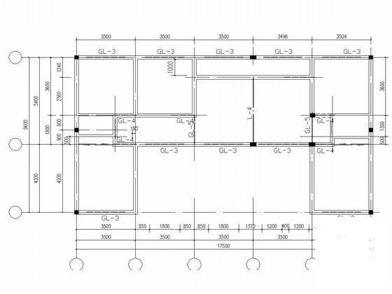 两层砖混结构农村自住房结构CAD施工图纸(平面布置图) - 4