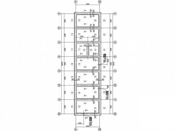 单层砌体结构化疗室结构CAD施工图纸（建施7度抗震）(基础平面图) - 2