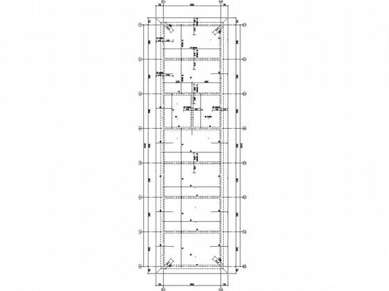 单层砌体结构化疗室结构CAD施工图纸（建施7度抗震）(基础平面图) - 4