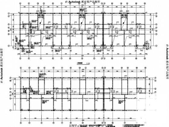 农村住宅楼4层砌体结构CAD施工图纸（碎石挤密桩）(基础设计等级) - 3