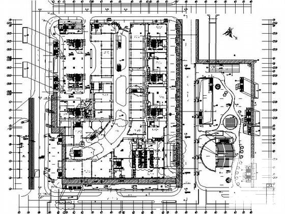 现代风格商业综合体建筑扩初图纸（总）(CAD平面图) - 1