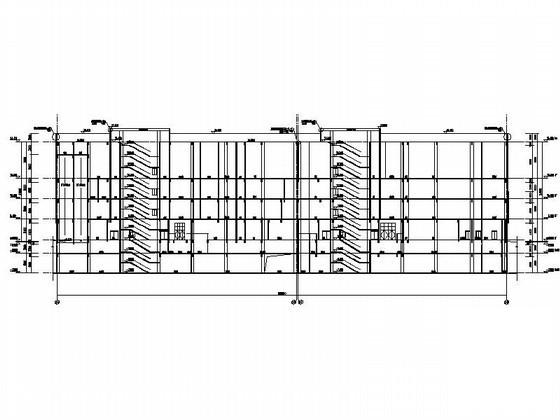 5层商业综合楼建筑施工CAD图纸（3号楼、现代风格）(楼梯大样) - 2