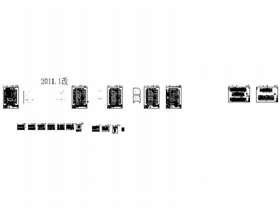 5层商业综合楼建筑施工CAD图纸（3号楼、现代风格）(楼梯大样) - 4