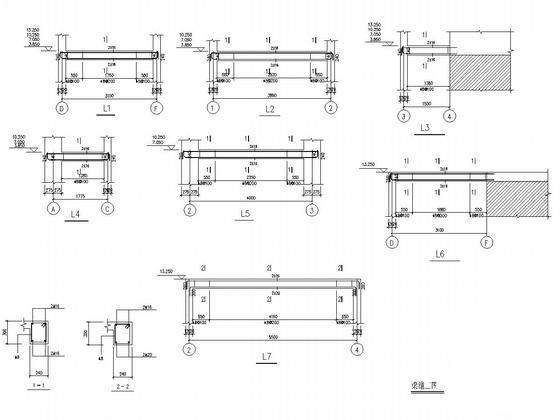 3层砖混结构别墅结构CAD施工图纸（建筑图纸） - 5