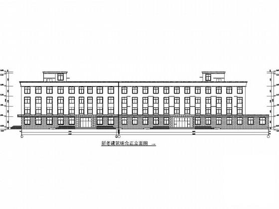 4层砖混结构老年公寓（敬老院）建筑及结构CAD施工图纸 - 1
