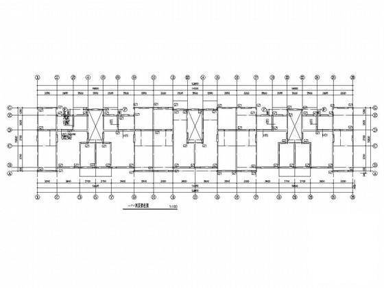 6层砖混结构住宅楼结构CAD施工图纸（带阁楼条形基础） - 2