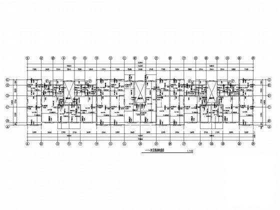 6层砖混结构住宅楼结构CAD施工图纸（带阁楼条形基础） - 3
