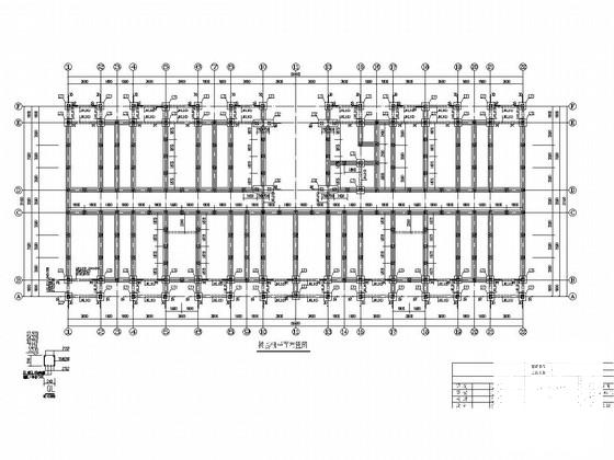 地上5层砌体结构宿舍楼结构CAD施工图纸（桩基础） - 1