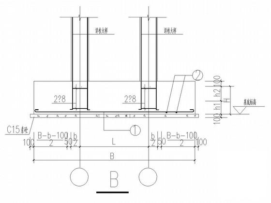 3层砖混结构别墅结构CAD施工图纸（条形基础） - 2