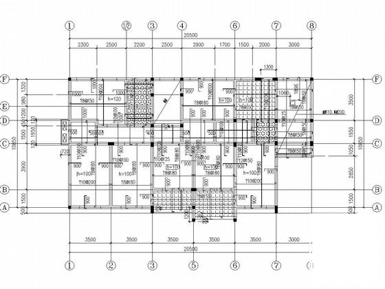 3层砖混结构别墅结构CAD施工图纸（条形基础） - 3