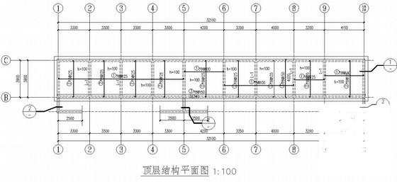 砖混结构农村小学厕所结构CAD施工图纸（砖石基础） - 2