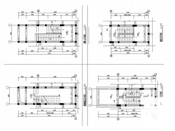 6层砌体结构住宅楼结构CAD施工图纸（条形基础）(水泥土搅拌桩) - 4