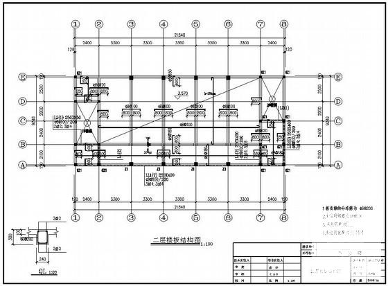 2层砌体木屋架办公楼结构CAD施工图纸（条形基础） - 2