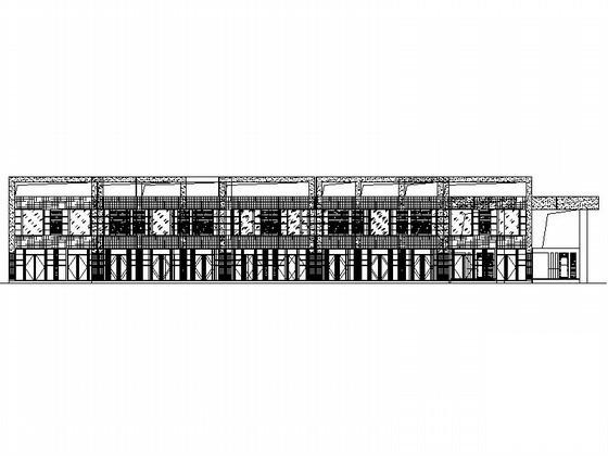 2层沿街商铺建筑扩初CAD图纸 - 1