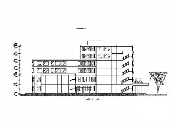 6层宾馆建筑CAD图纸图（高22.2米共7页图纸） - 2