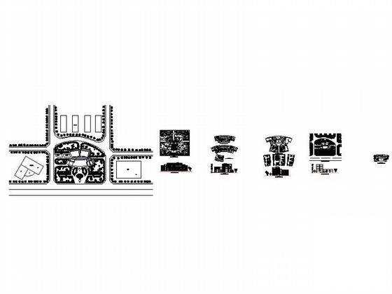 6层宾馆建筑CAD图纸图（高22.2米共7页图纸） - 4