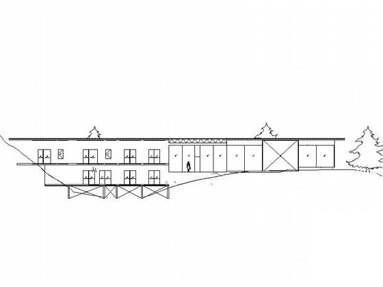 竹屋建筑CAD图纸（2层现代风格） - 1