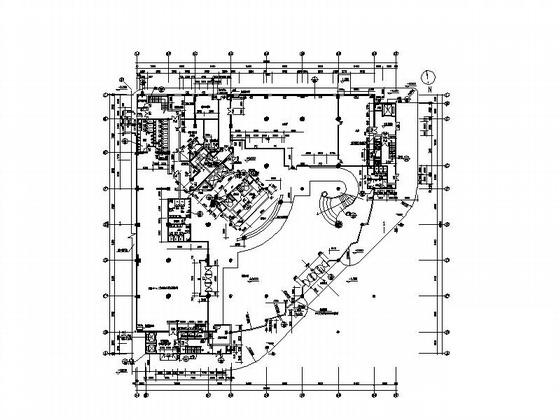 大型17层酒店建筑CAD图纸（现代风格65.5米高） - 3