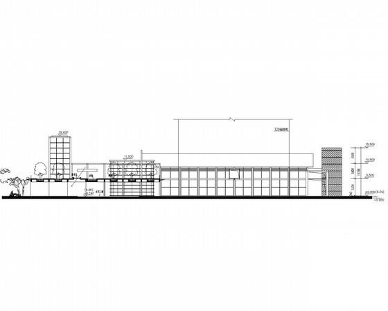 红树湾2层现代型会所建筑CAD图纸（标注详细） - 2