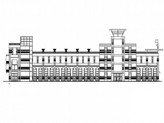 工业开发区研发展示中心配套商业钢筋混凝土结构建筑CAD图纸（1号楼） - 1