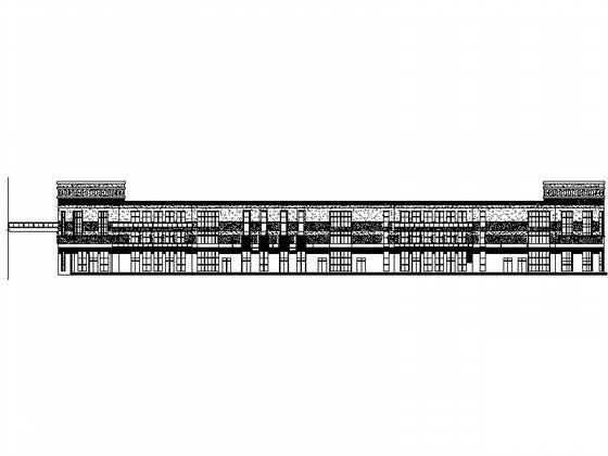 住宅区3层商铺现代风格建筑施工CAD图纸（1号楼） - 1