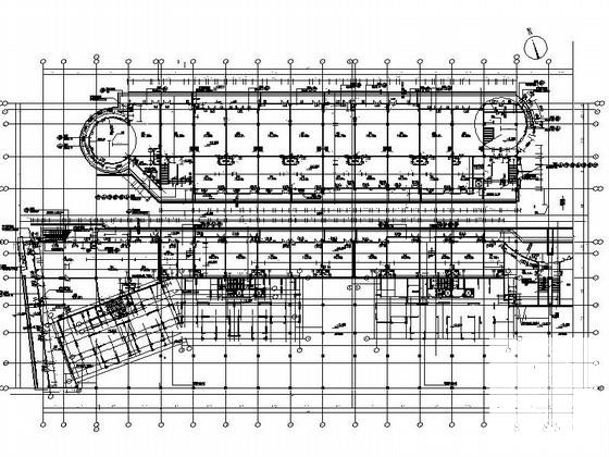 住宅区3层商铺现代风格建筑施工CAD图纸（1号楼） - 3