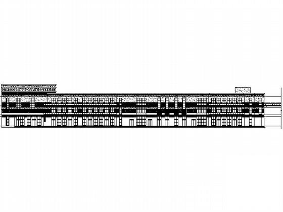 住宅区3层商铺现代风格建筑施工CAD图纸（2号楼） - 1