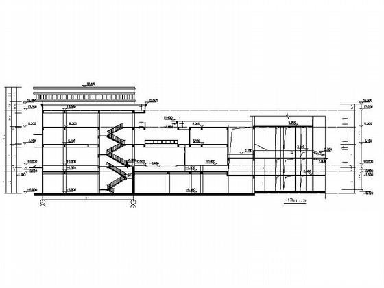 住宅区3层商铺现代风格建筑施工CAD图纸（2号楼） - 2