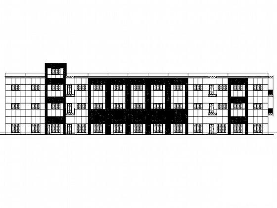 工业开发区研发展示中心配套框架剪力墙商业建筑扩初CAD图纸（3号楼） - 1