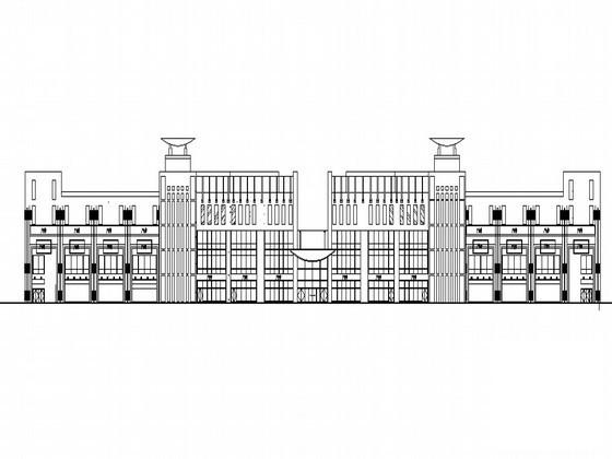 工业开发区研发展示中心配套框架剪力墙商业建筑扩初CAD图纸（16号楼） - 1