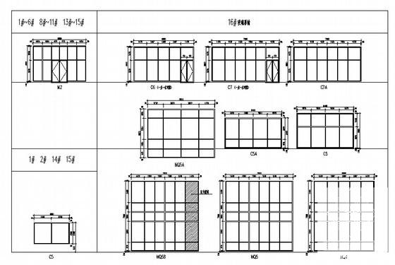 工业开发区研发展示中心配套框架剪力墙商业建筑扩初CAD图纸（16号楼） - 3